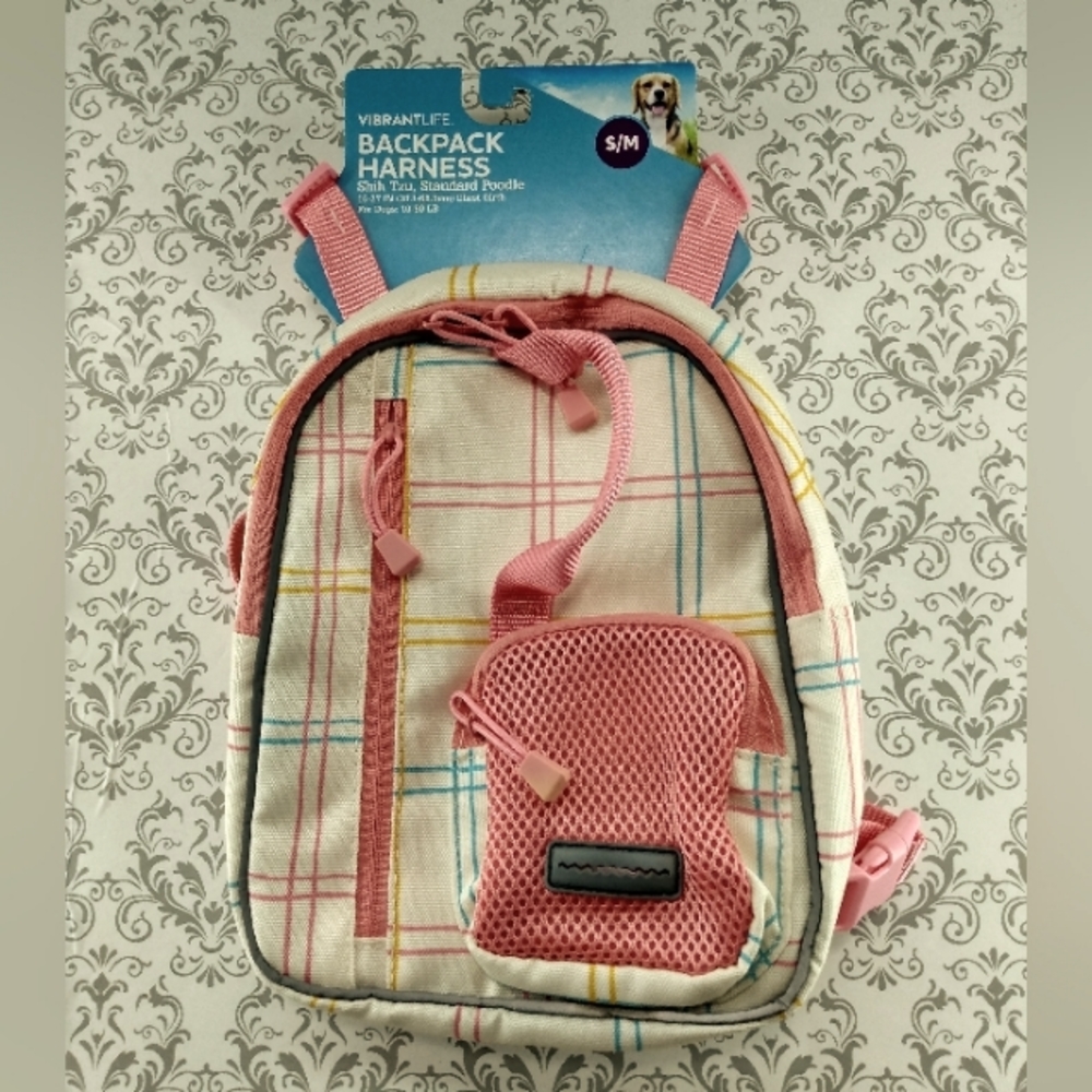 Dog  Backpack Harness, Vibrant Life